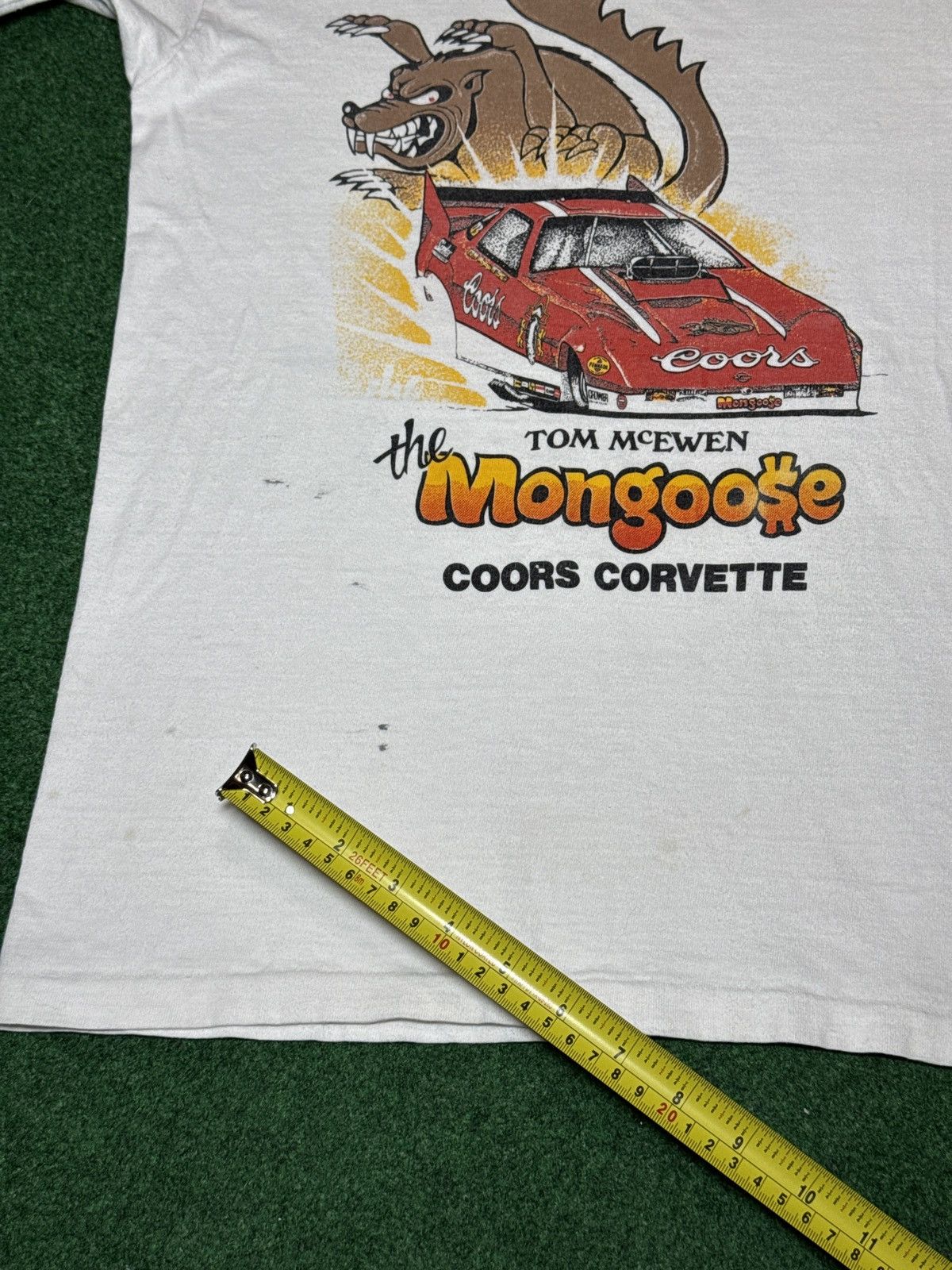 Vintage Vintage Drag Racing Shirt 80s Coors Tom Mongoose McEwen Tee Size US S / EU 44-46 / 1 - 8 Thumbnail