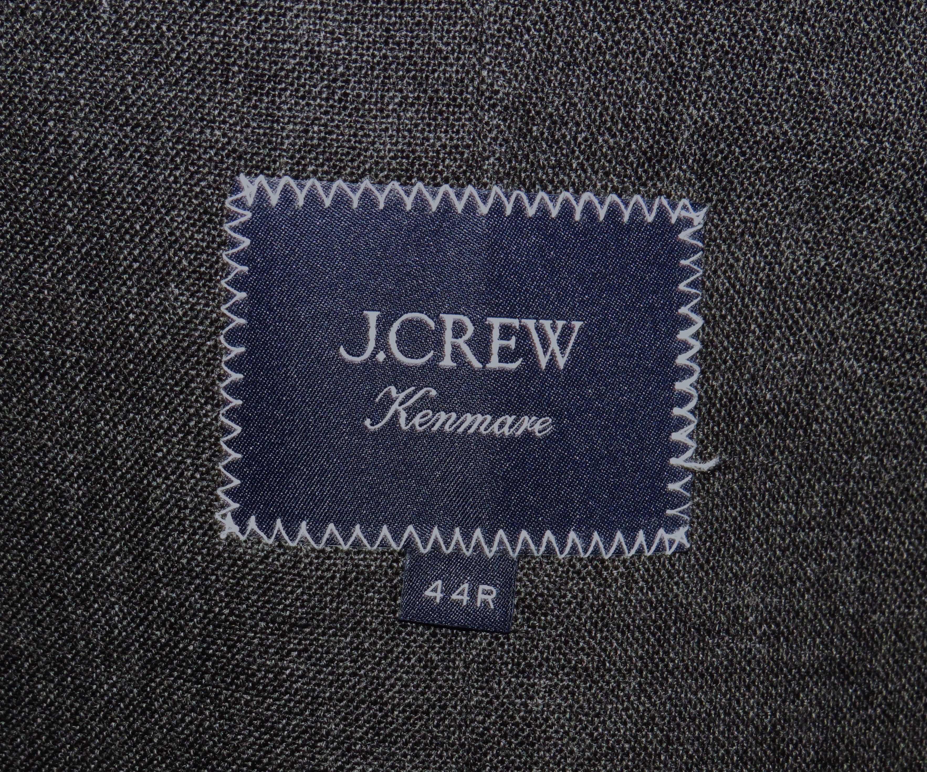J.Crew Kenmare Halstead Gray Fresco Wool Two Button Suit 44R NWT Size 44R - 18 Thumbnail