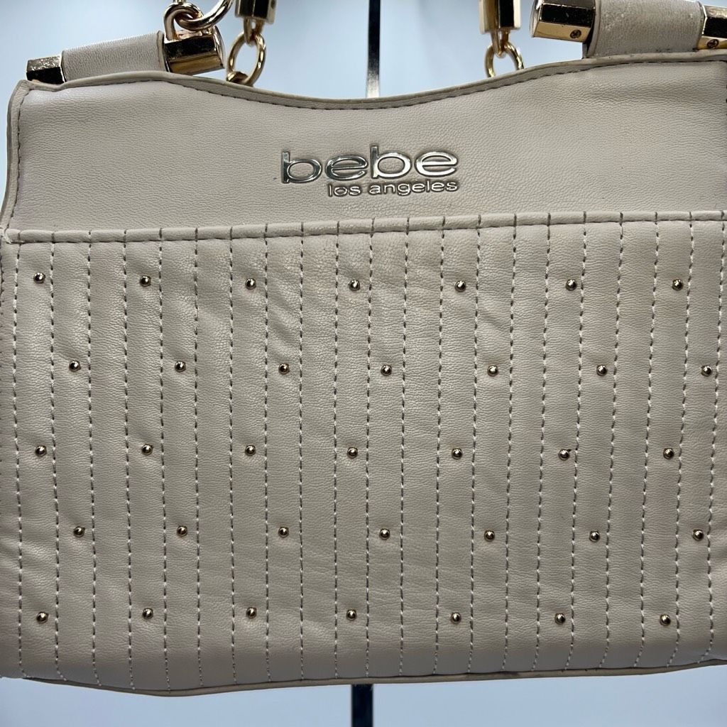 Bebe Bebe Stud Micro Shopper with Unbranded Gold Chain Crossbody Size ONE SIZE - 2 Thumbnail