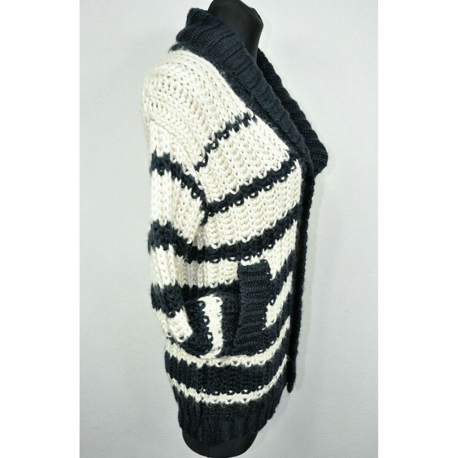Jean Paul Gaultier Jean Paul Gaultier LINDEX Wool Cardigan Sweater XS Women Multicolor Knit 80% Acrylic 20% Wool V-Neck Long Sleeve Casual Size XS / US 0-2 / IT 36-38 - 4 Thumbnail