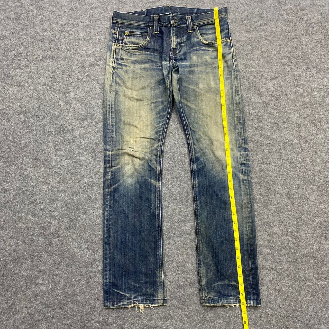 If Six Was Nine 💥Best Offer💥Vintage Lee Riders Distressed Denim Size US 32 / EU 48 - 3 Thumbnail