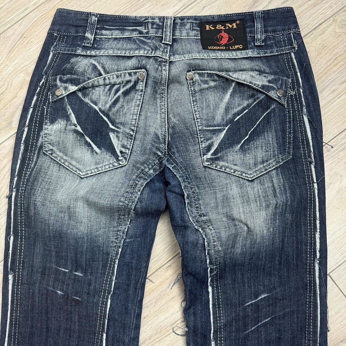 If Six Was Nine Y2K Opium Japanese Style Patchwork Semantic Kosmo Lupo Jeans Size US 32 / EU 48 - 14 Thumbnail