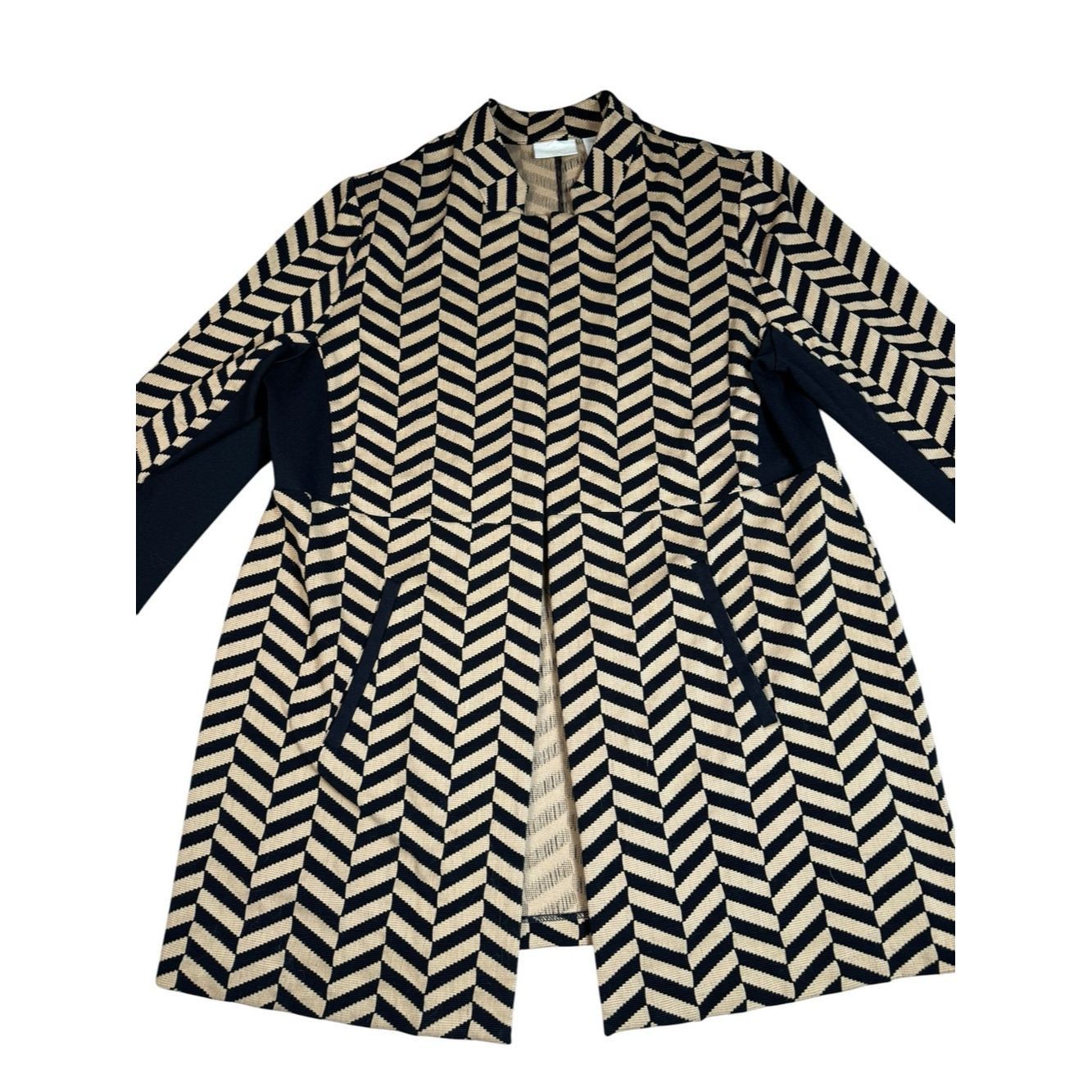 Chicos Chico's Chevron Open Front Cardigan Size 3 US XL Size XL / US 12-14 / IT 48-50 - 3 Thumbnail