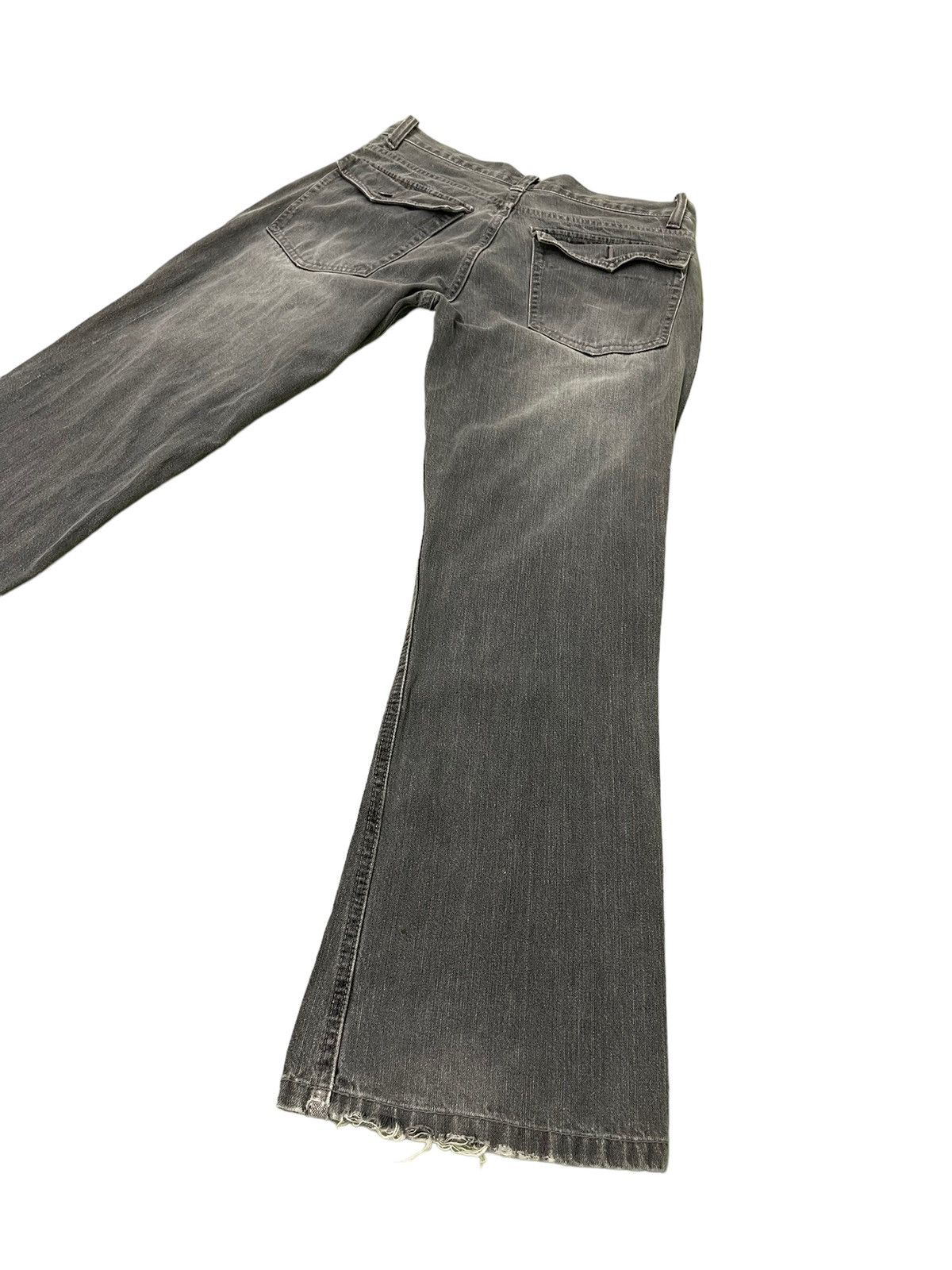 Japanese Brand Flare Jeans Barcedos Faded Distress Boot Cut 8🟦2 Size US 31 - 13 Thumbnail