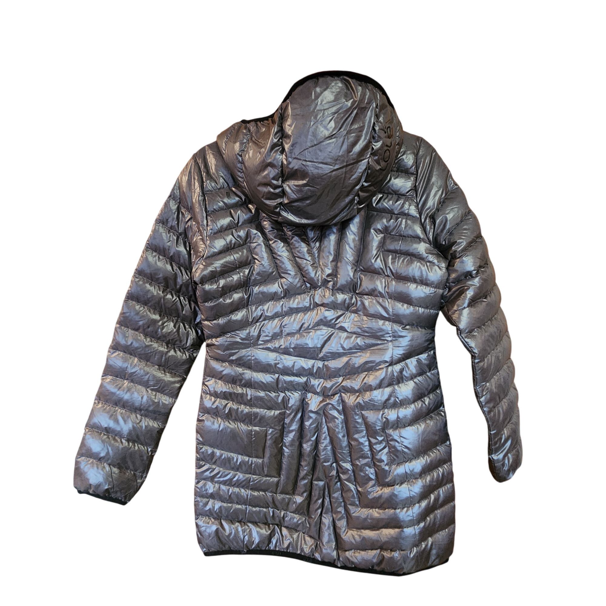 Other Lolë Shiny Brown Coral Hooded Zip Up Quilted Goose Down Puff Size S / US 4 / IT 40 - 2 Thumbnail