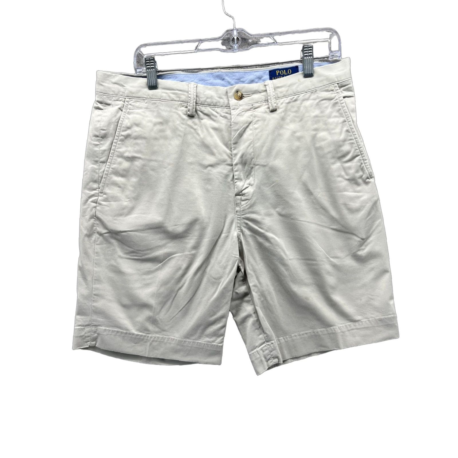 Polo Ralph Lauren Polo Ralph Lauren Shorts Mens 32 Beige Stretch Classic Fit Chino 9 Inseam Casual Size US XS / EU 42 / 0 - 1 Thumbnail