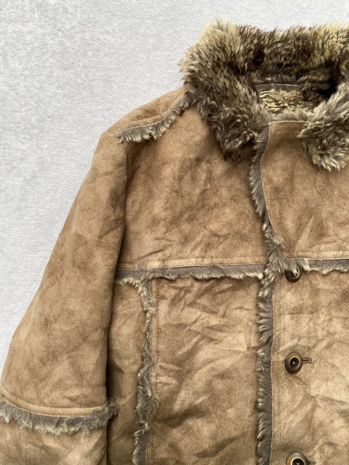 291295=Homme 291295 Homme Avant-garde Punk Faux Fur Parka Size US M / EU 48-50 / 2 - 6 Thumbnail