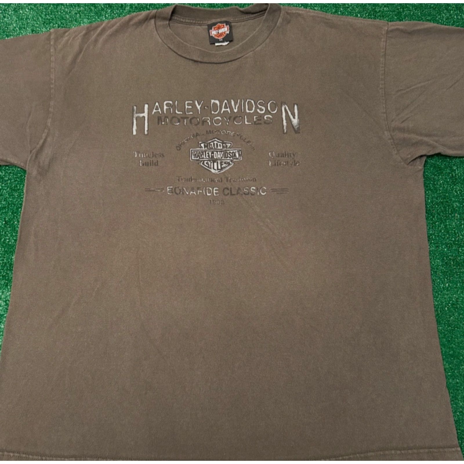 Harley Davidson VINTAGE Harley-Davidson Shirt 2XL Gray Men Short Sleeve 90s Y2K Biker Logo Gettysburg Pennsylvania 2000s Size US XXL / EU 58 / 5 - 2 Thumbnail
