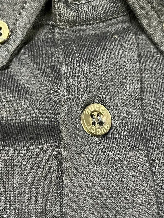 Designer × Gucci × Vintage 2000s Gucci Navy Minimalist Shirt Size US M / EU 48-50 / 2 - 7 Thumbnail
