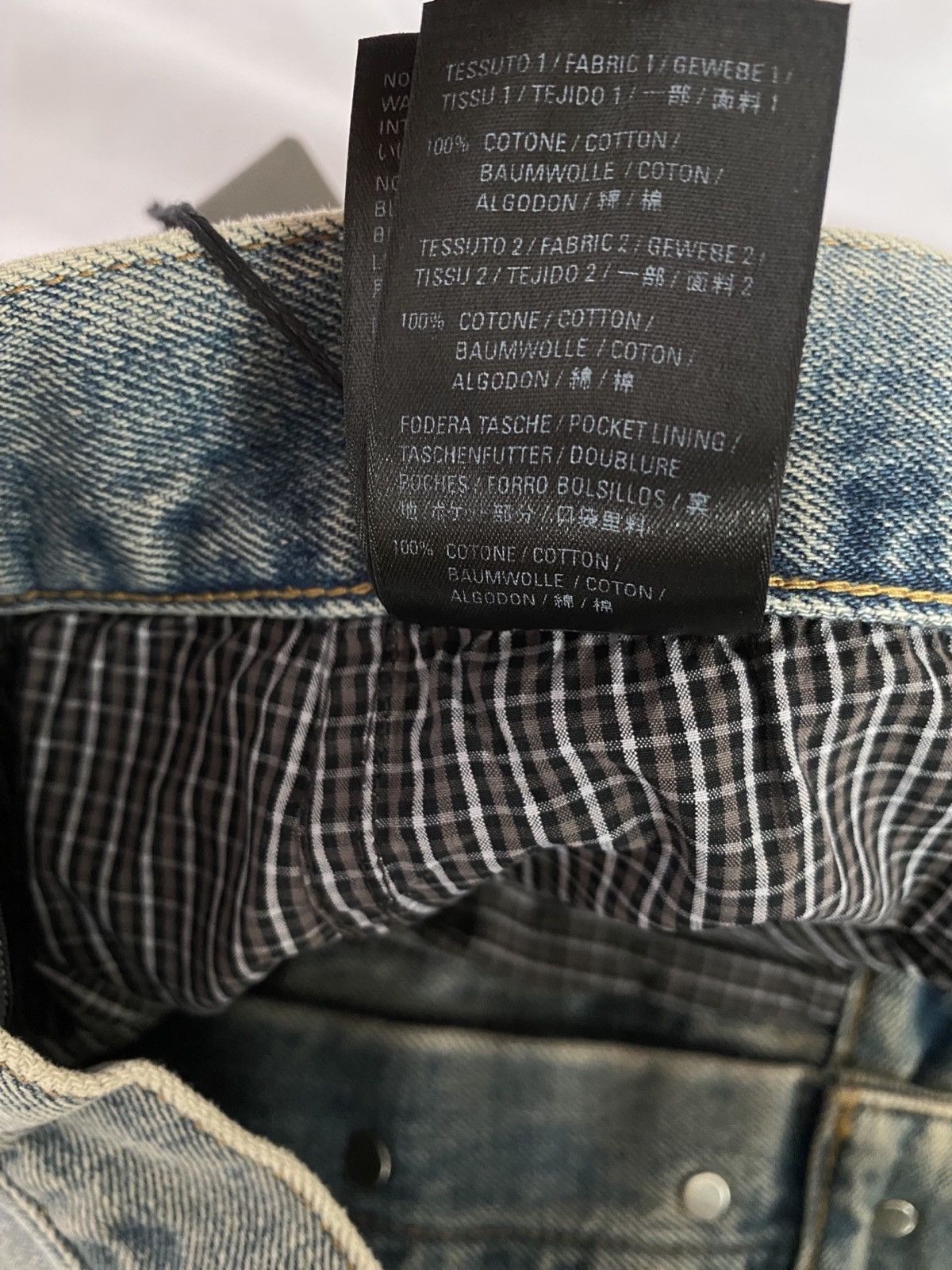Balenciaga *RARE* Balenciaga AW21 Afterworld Destroyed Denim Blue Size US 32 / EU 48 - 10 Thumbnail