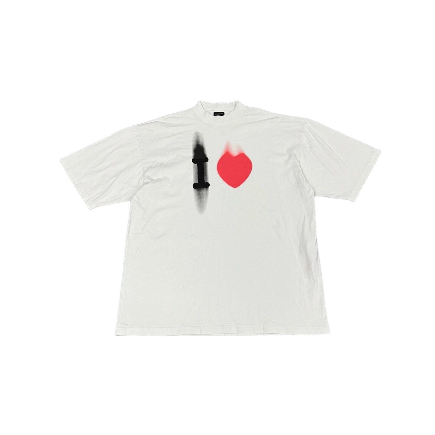 Balenciaga Balenciaga Heart Print Graphic T-Shirt XS Size US XS / EU 42 / 0 - 1 Thumbnail