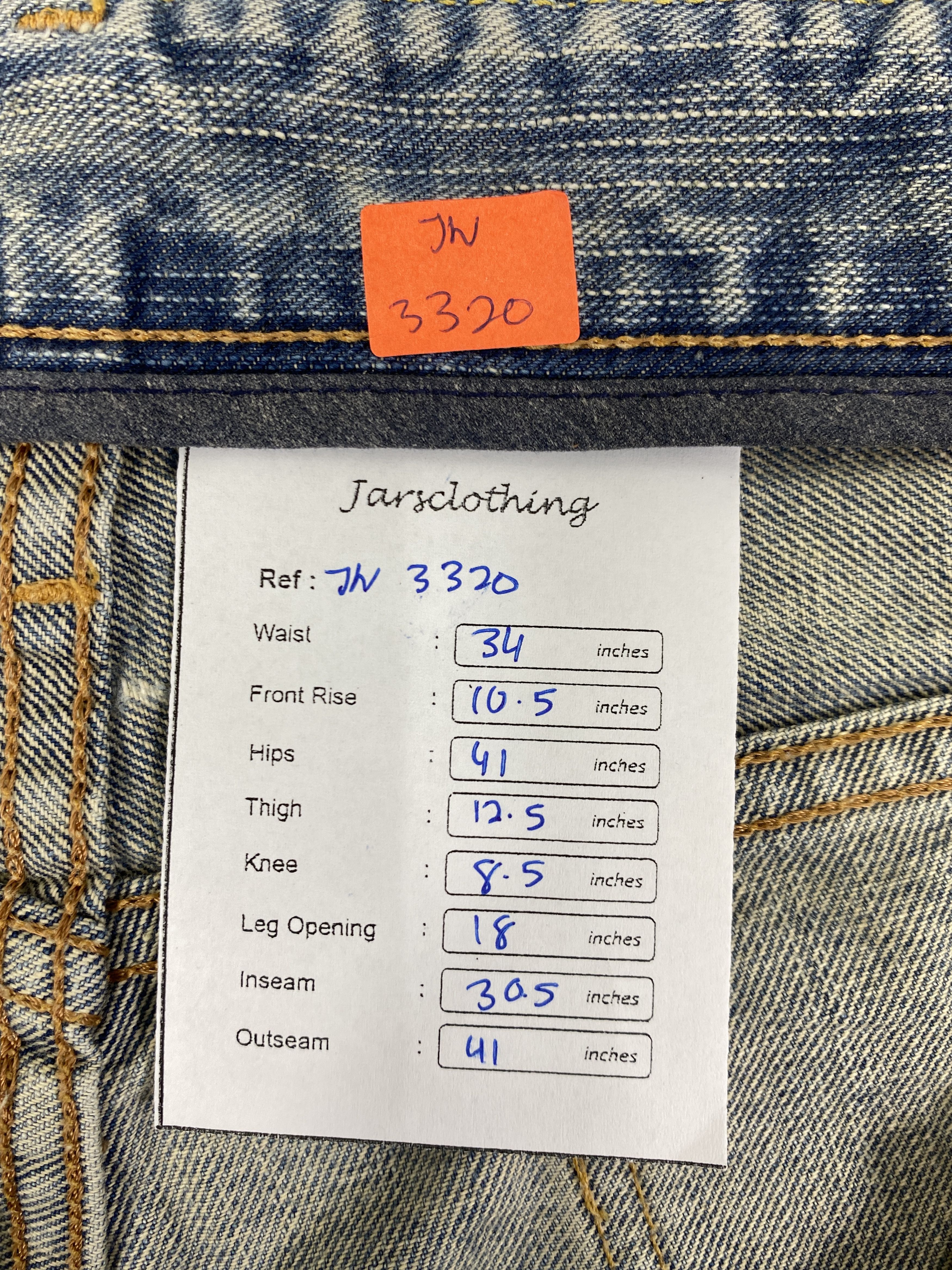Japanese Brand Light Wash Vintage Wrangler Flare 34x30.5 Denim - JN3320 Size US 34 / EU 50 - 8 Thumbnail