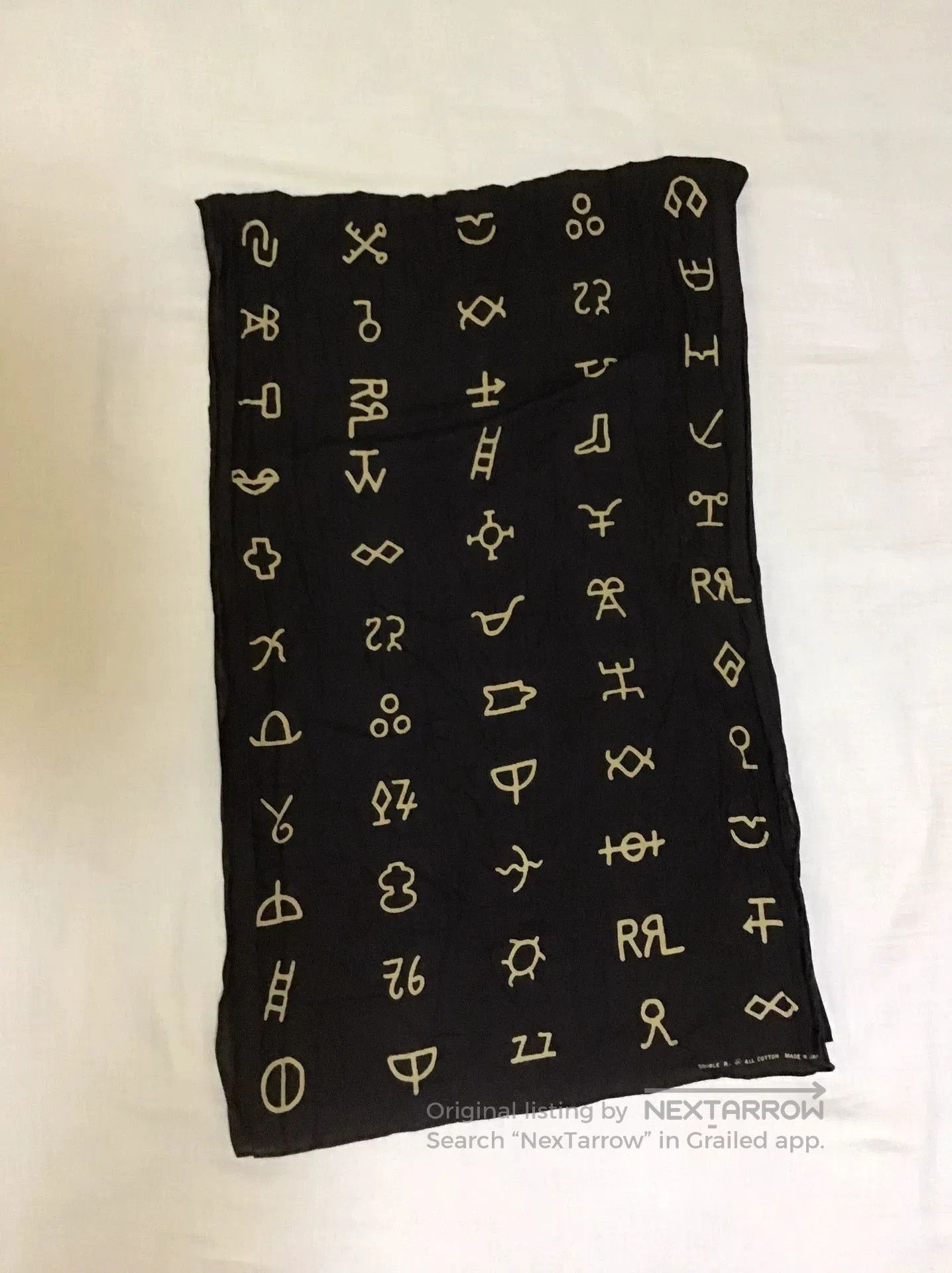 RRL Ralph Lauren RRL Double RL Scarf with Oracle Symbols. Size ONE SIZE - 1 Thumbnail