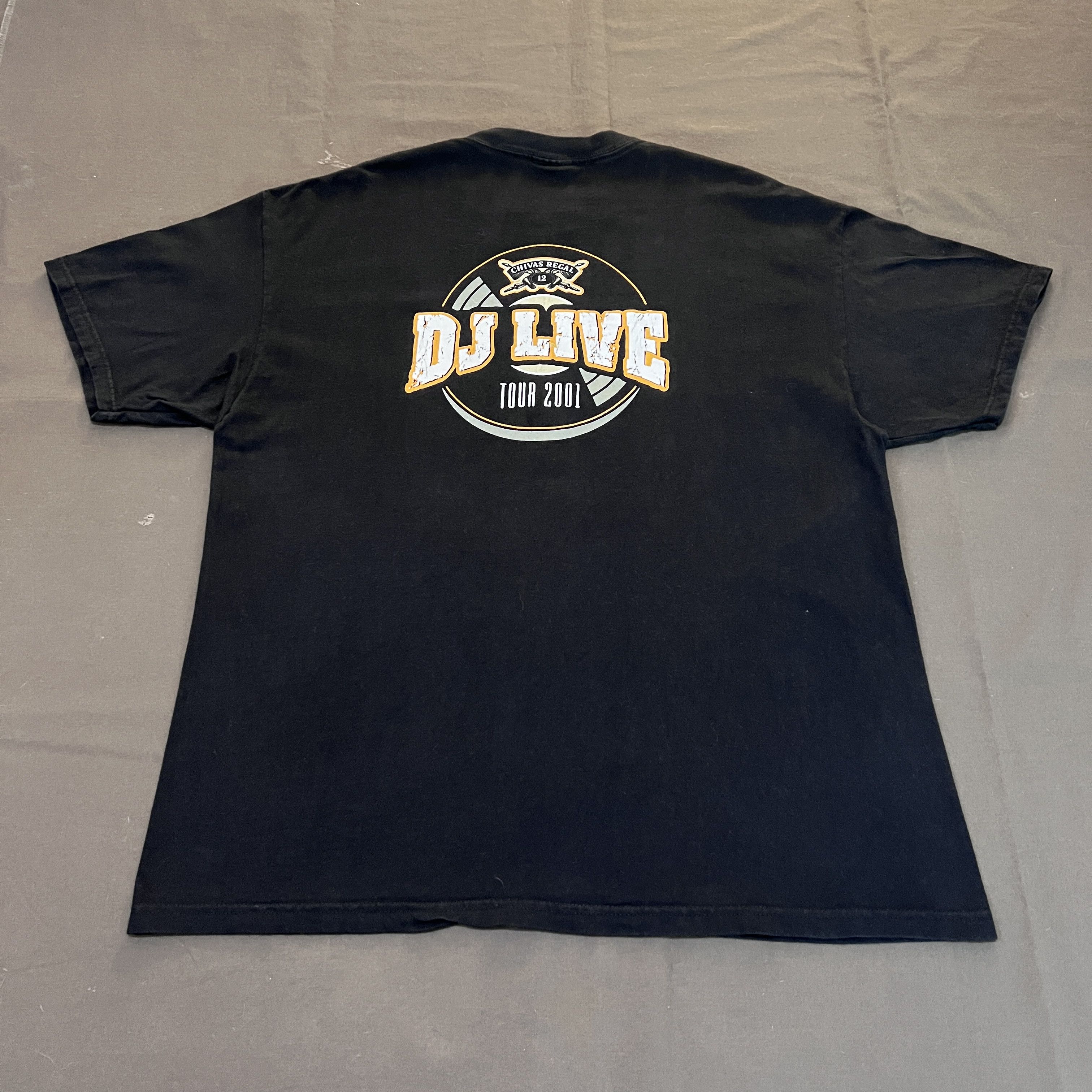 Rap Tees × Vintage Vintage 2001 Chivas Regal DJ Live Tour Promo Tee XL Size US XL / EU 56 / 4 - 2 Thumbnail