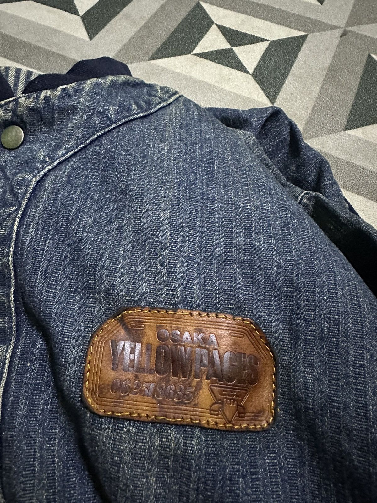 Japanese Brand Blue way denim bomber jacket Size US M / EU 48-50 / 2 - 8 Thumbnail