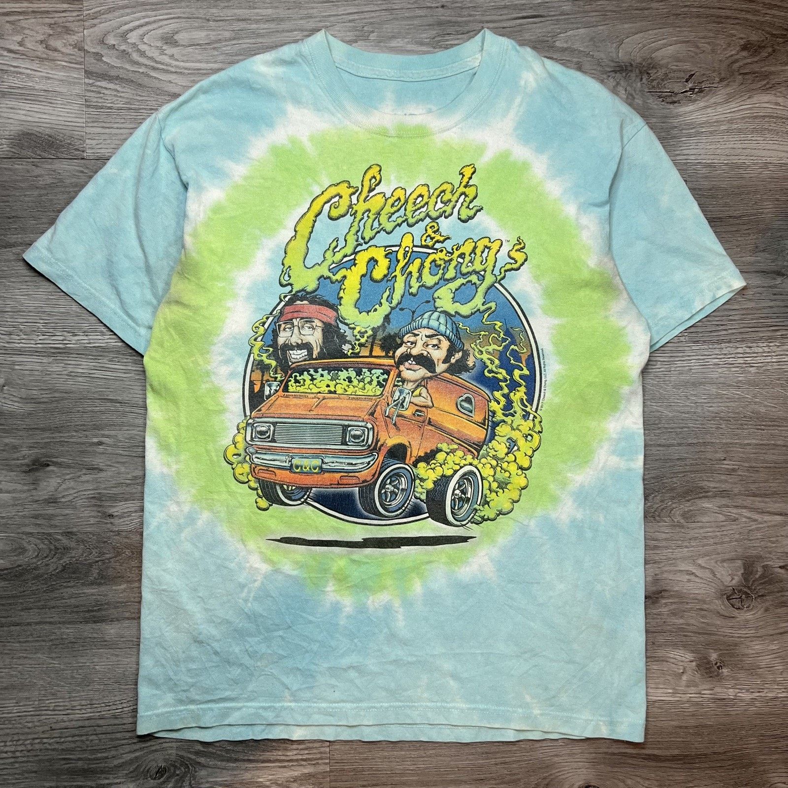 Liquid Blue LIQUID BLUE CHEECH & CHONGS SMOKIN RIDE TIE-DYE S/S T-SHIRT Size US L / EU 52-54 / 3 - 1 Thumbnail