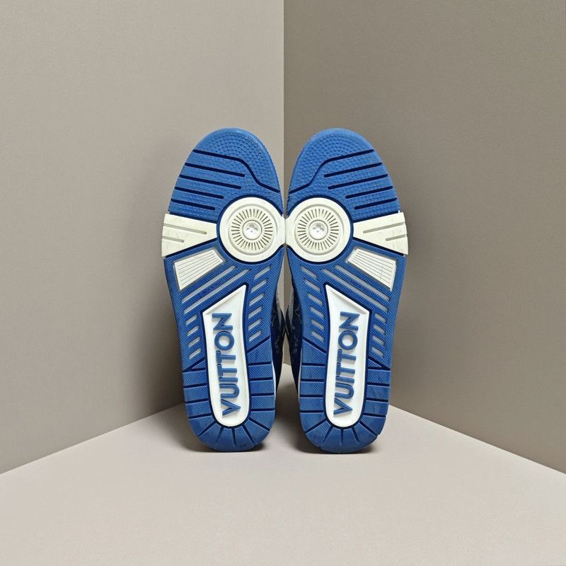 Louis Vuitton Louis Vuitton Denim Leather Casual Sneakers -2508 Size US 10 / EU 43 - 4 Thumbnail