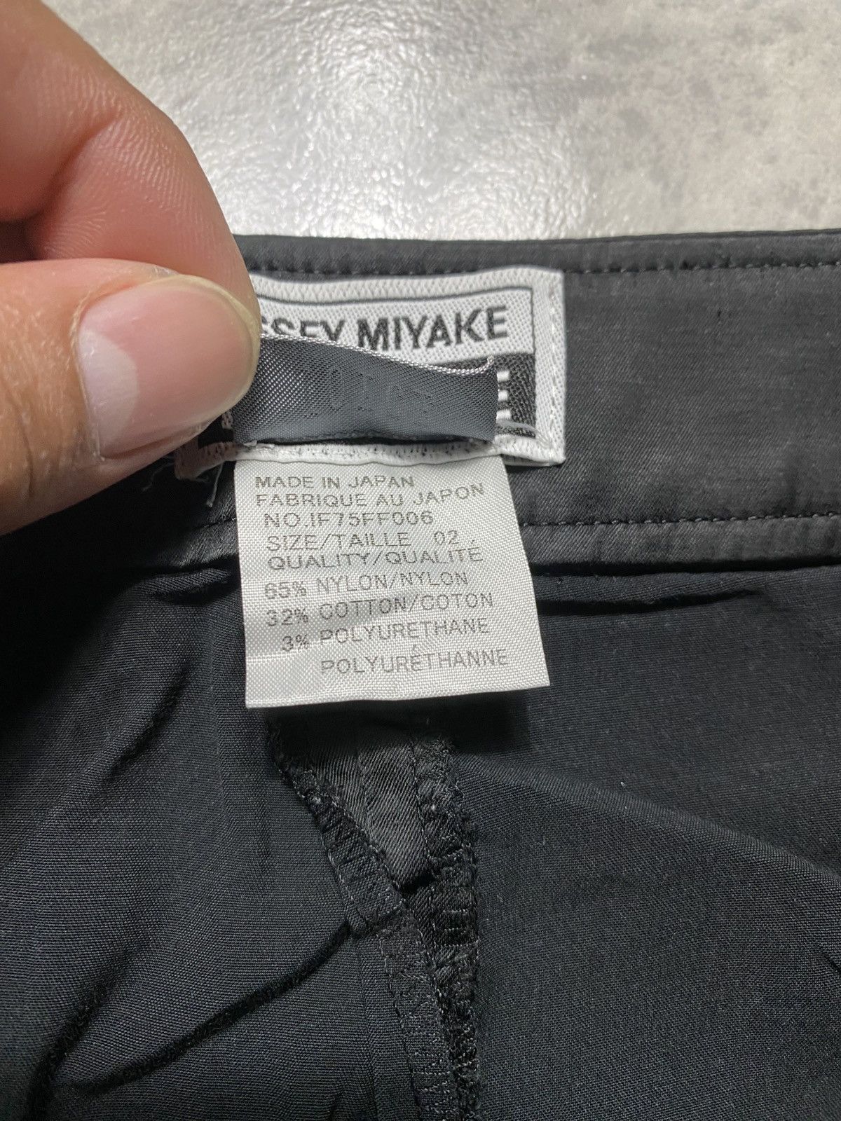 Issey Miyake ARCHIVE ISSEY MIYAKE FETE - WAX NYLON WIDE PANTS Size 29" - 7 Thumbnail
