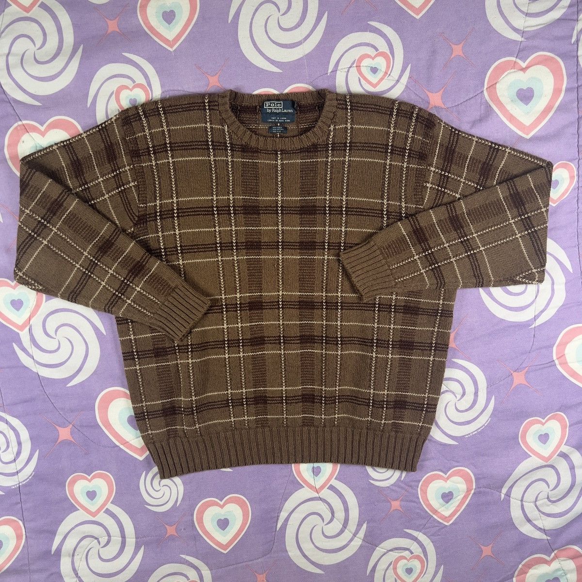 Polo Ralph Lauren Vintage 90s Polo Ralph Lauren Crewneck Plaid Sweater XL Size US XL / EU 56 / 4 - 1 Thumbnail