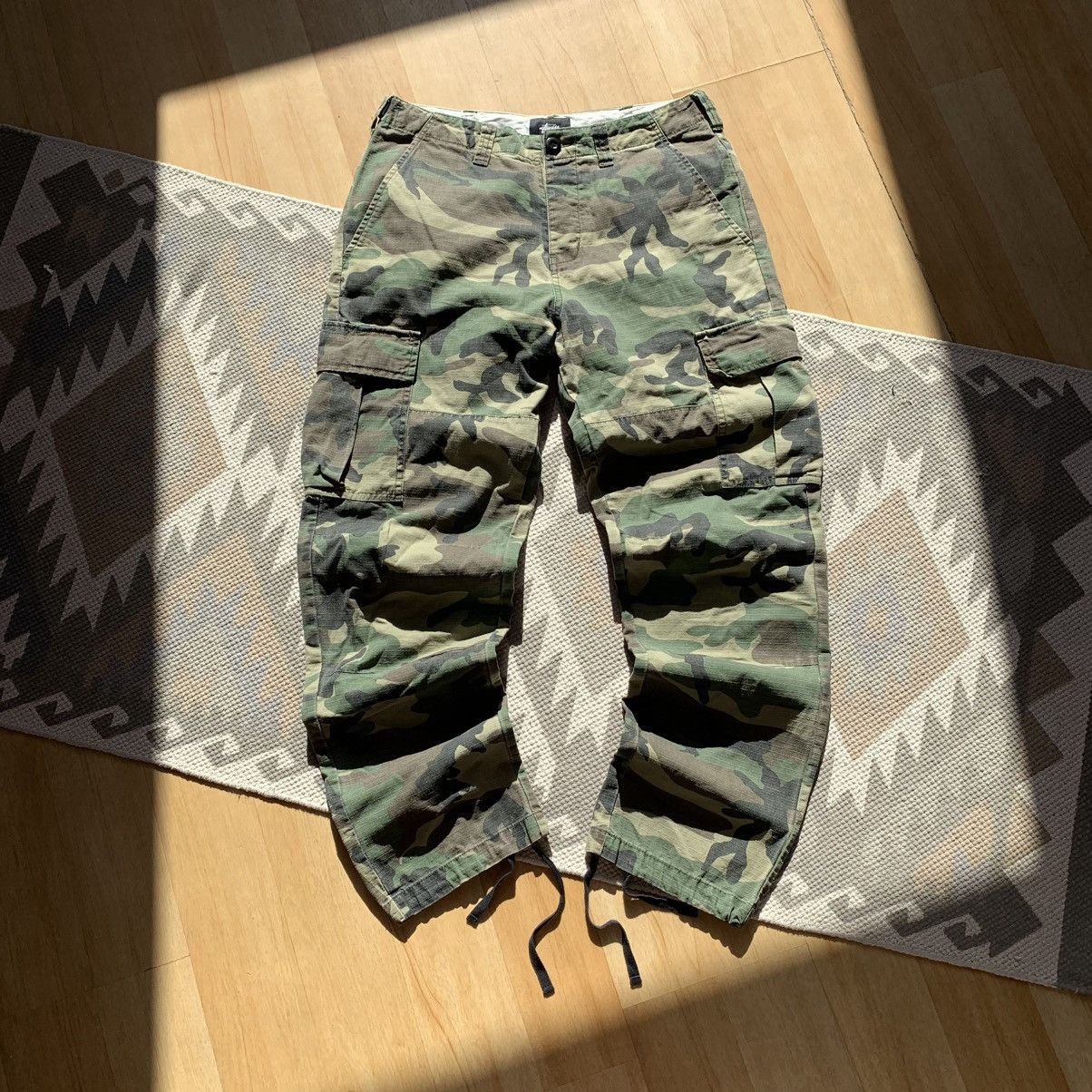 Vintage Stussy Pants Camo | Grailed
