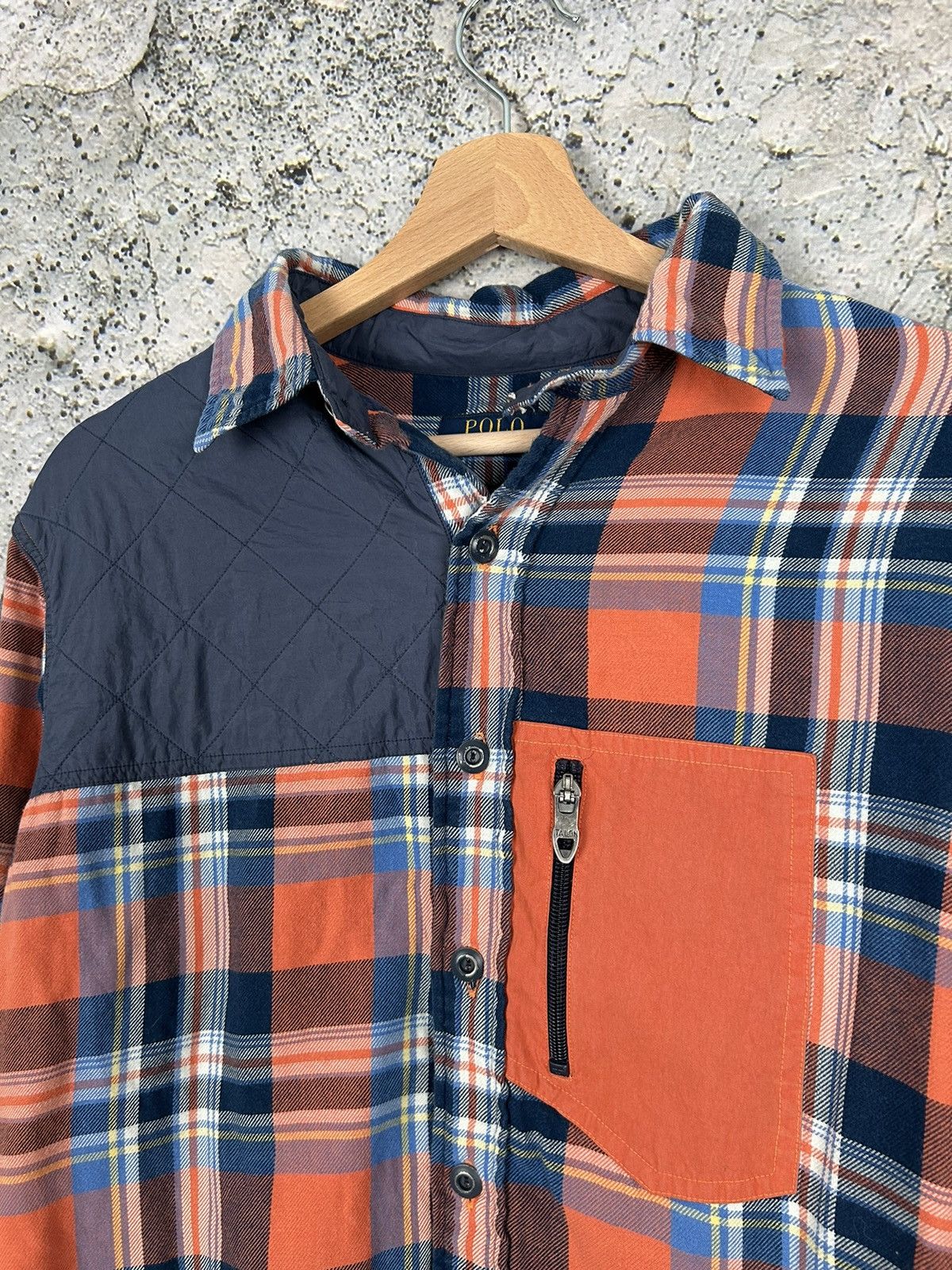 Polo Ralph Lauren Vintage Polo Ralph Lauren Orange Checkerd Shirt Button Ups Size US M / EU 48-50 / 2 - 3 Thumbnail