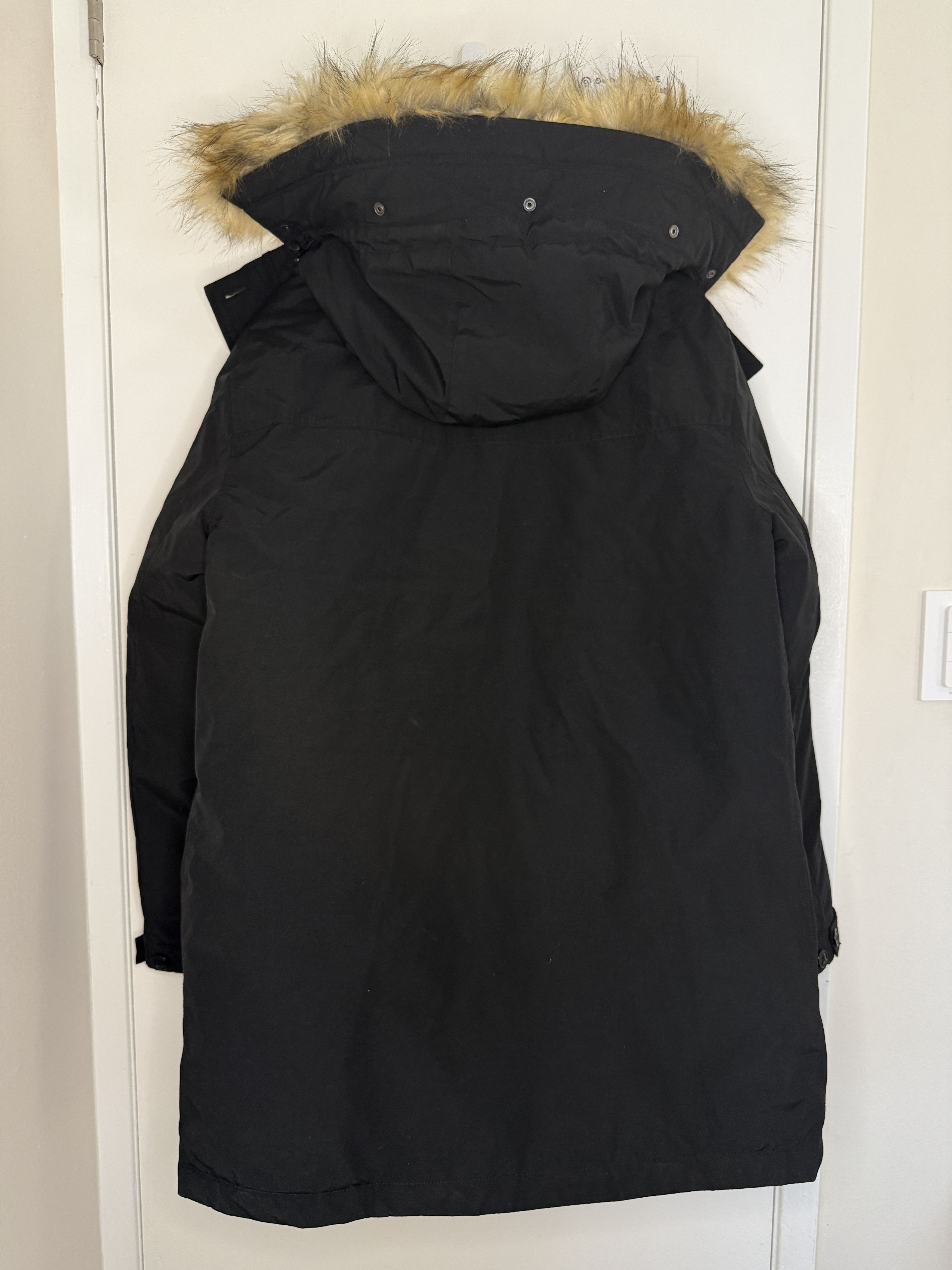 J.Crew J.Crew Nordic Parka L Black Faux Fur Down Winter Coat Size US L / EU 52-54 / 3 - 4 Thumbnail