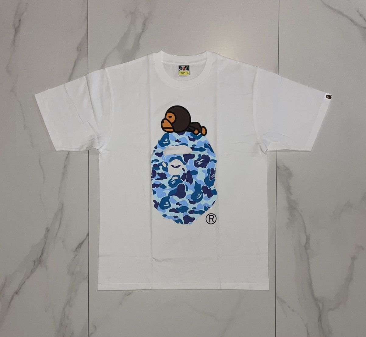 Bape BAPE ABC Camo Milo On Big Ape Head Tee Size US L / EU 52-54 / 3 - 1 Thumbnail