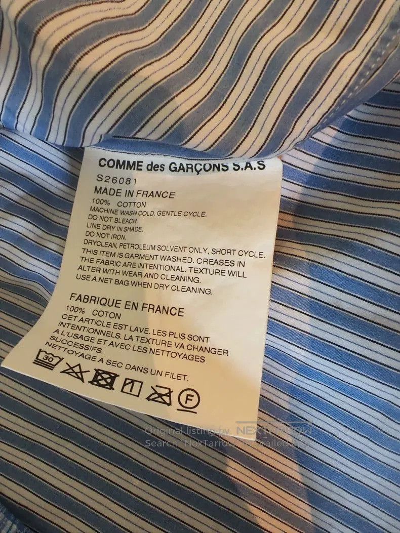 Comme des Garcons SHIRT Comme des Garçons Layered Striped Shirt. Size US M / EU 48-50 / 2 - 2 Thumbnail