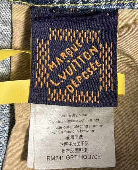 Louis Vuitton Louis Vuitton 33 Damier Flared Washed Denim Jenas Size US 33 - 9 Thumbnail