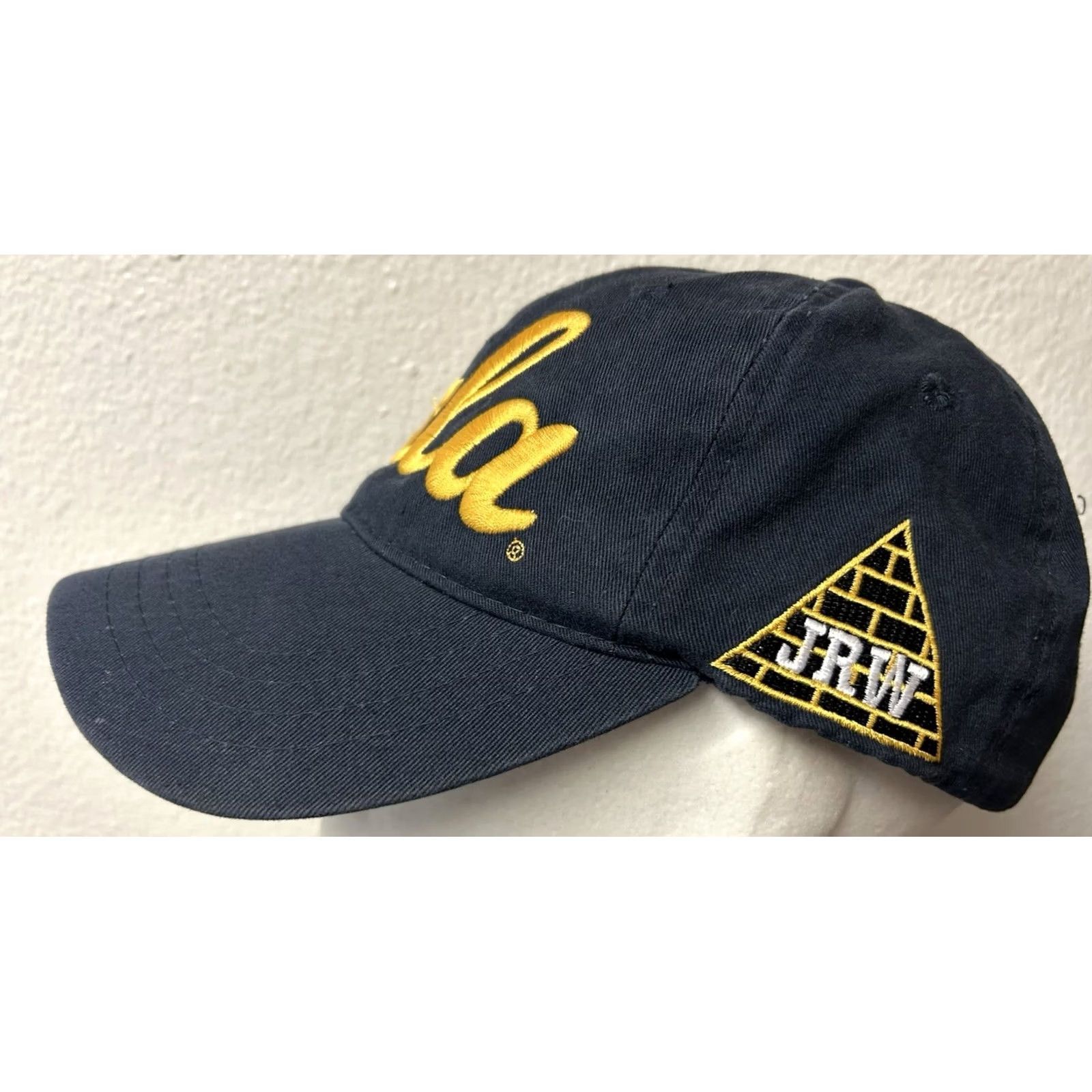 Vintage Retro Brand UCLA Bruins John R Wooden JRW Pyramid Adjustable Strapback Hat Size ONE SIZE - 4 Thumbnail