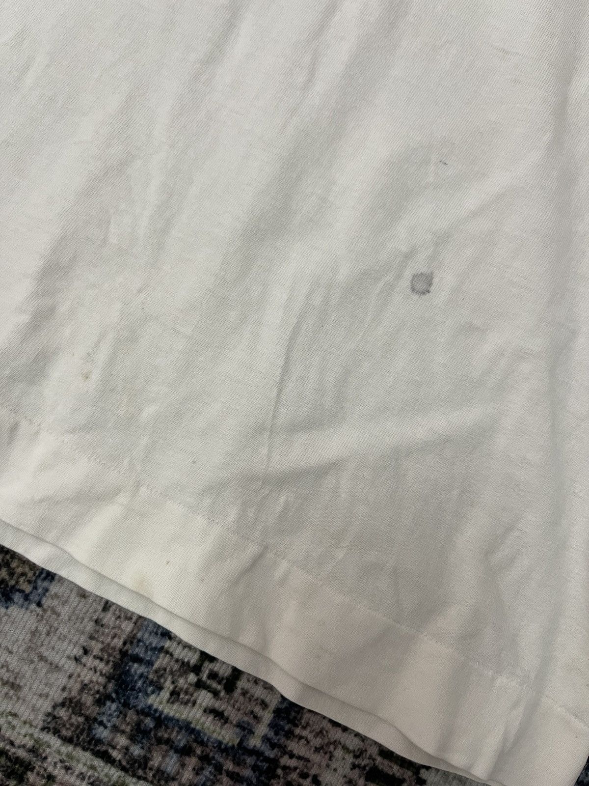 Bape 🇯🇵VINTAGE DISTRESSED BAPE ONE HUMAN SPELLOUT VERY RARE Size US L / EU 52-54 / 3 - 7 Thumbnail