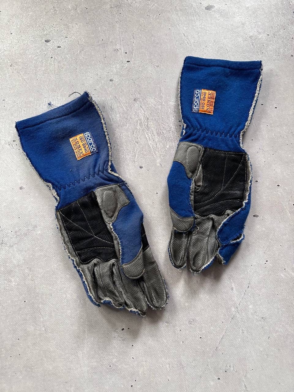 NASCAR × Vintage Sparco Vintage Racing Gloves Size ONE SIZE - 5 Thumbnail