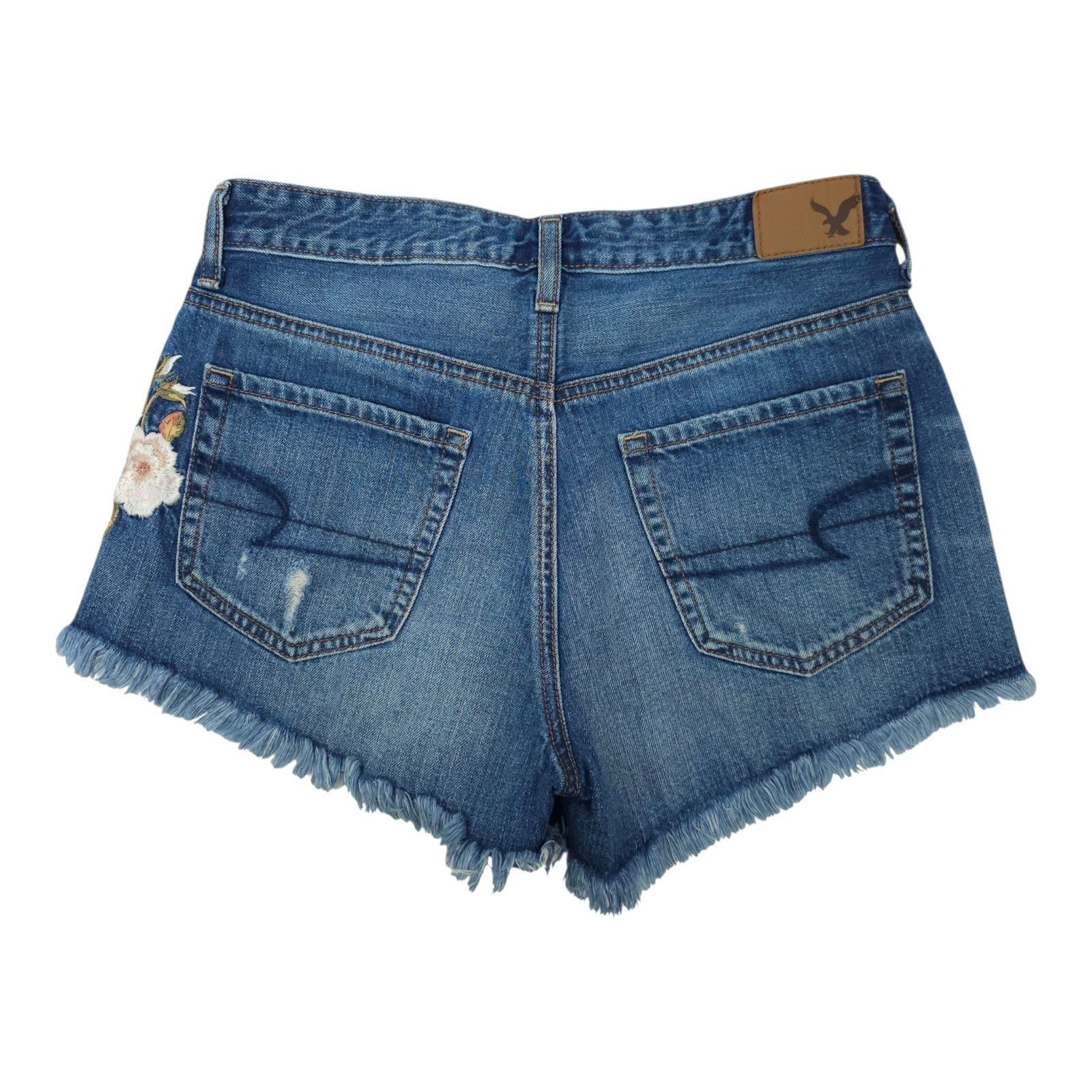 American Eagle Outfitters American Eagle Vintage Hi Rise Festival Denim Shorts Womens Size 27" / US 4 / IT 40 - 2 Thumbnail
