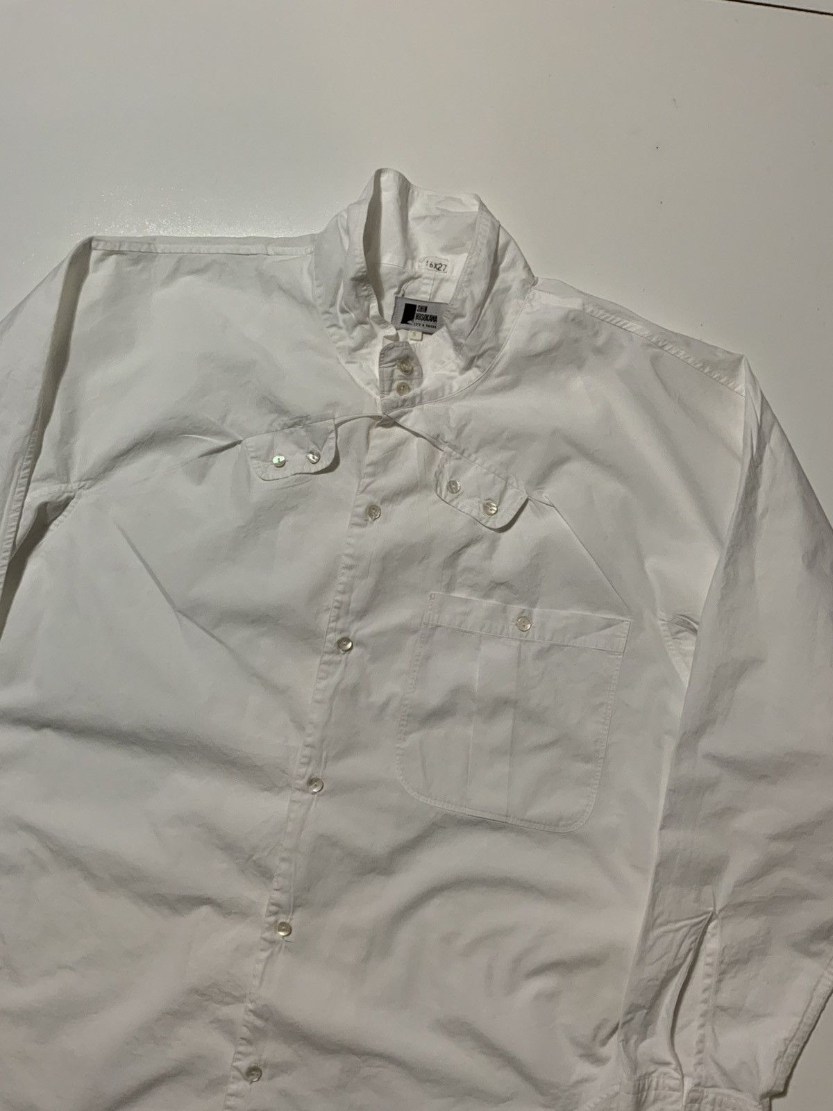 Japanese Brand × Vintage Vintage Shin Hosokawa Pashu Made In Japan Button Dress Shirt Size US S / EU 44-46 / 1 - 3 Thumbnail
