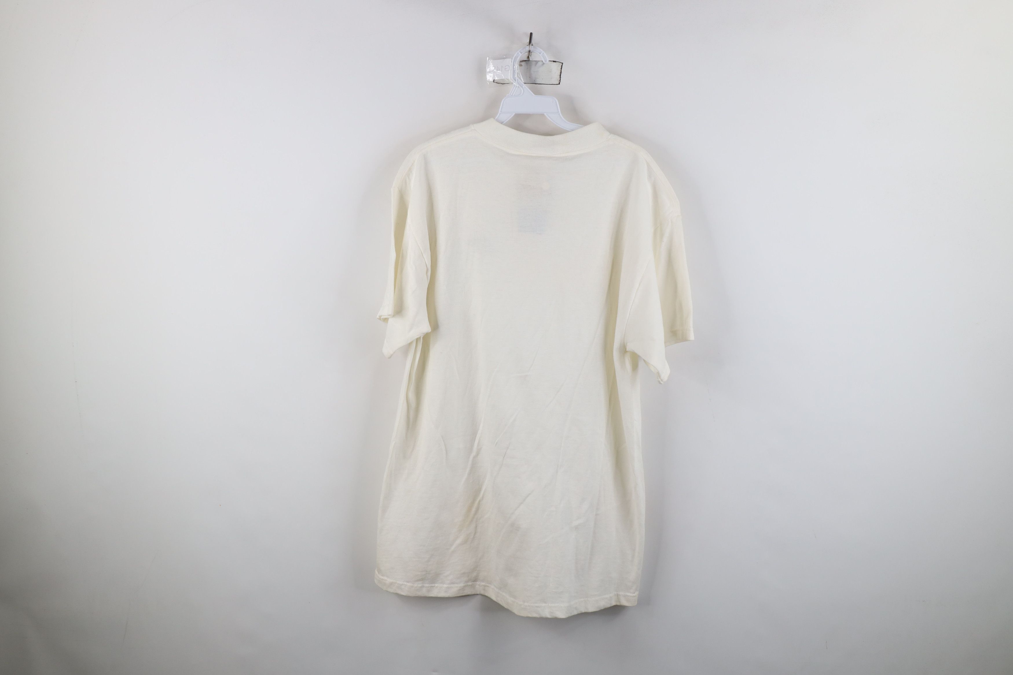Nike Deadstock Vintage 90s Nike Scott Mini Swoosh T-Shirt White Size US L / EU 52-54 / 3 - 12 Thumbnail
