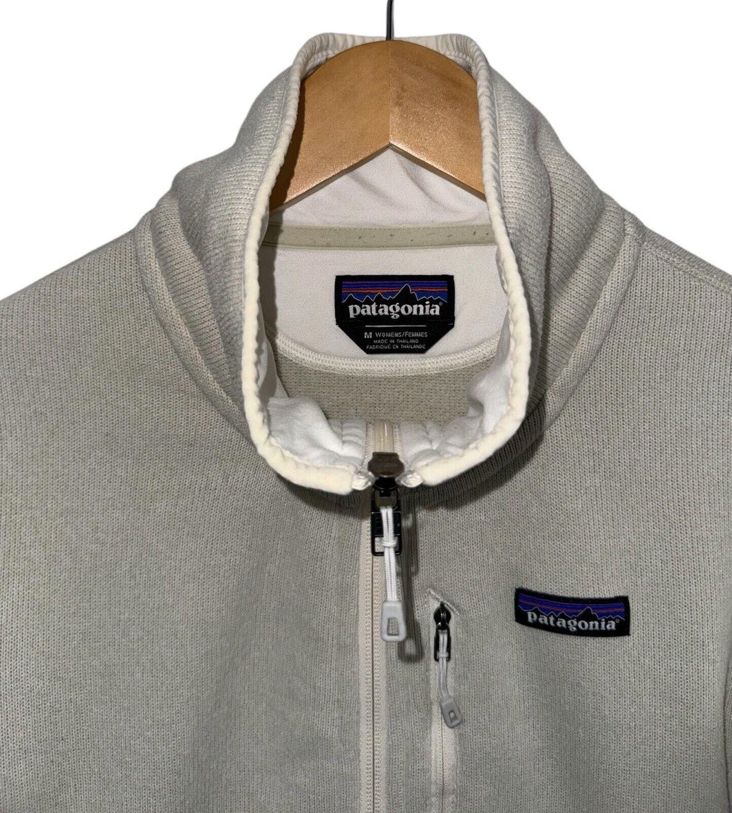 Patagonia Patagonia Womens Bleached Stone Cream Full Zip Jacket Sz M Size M / US 6-8 / IT 42-44 - 2 Thumbnail