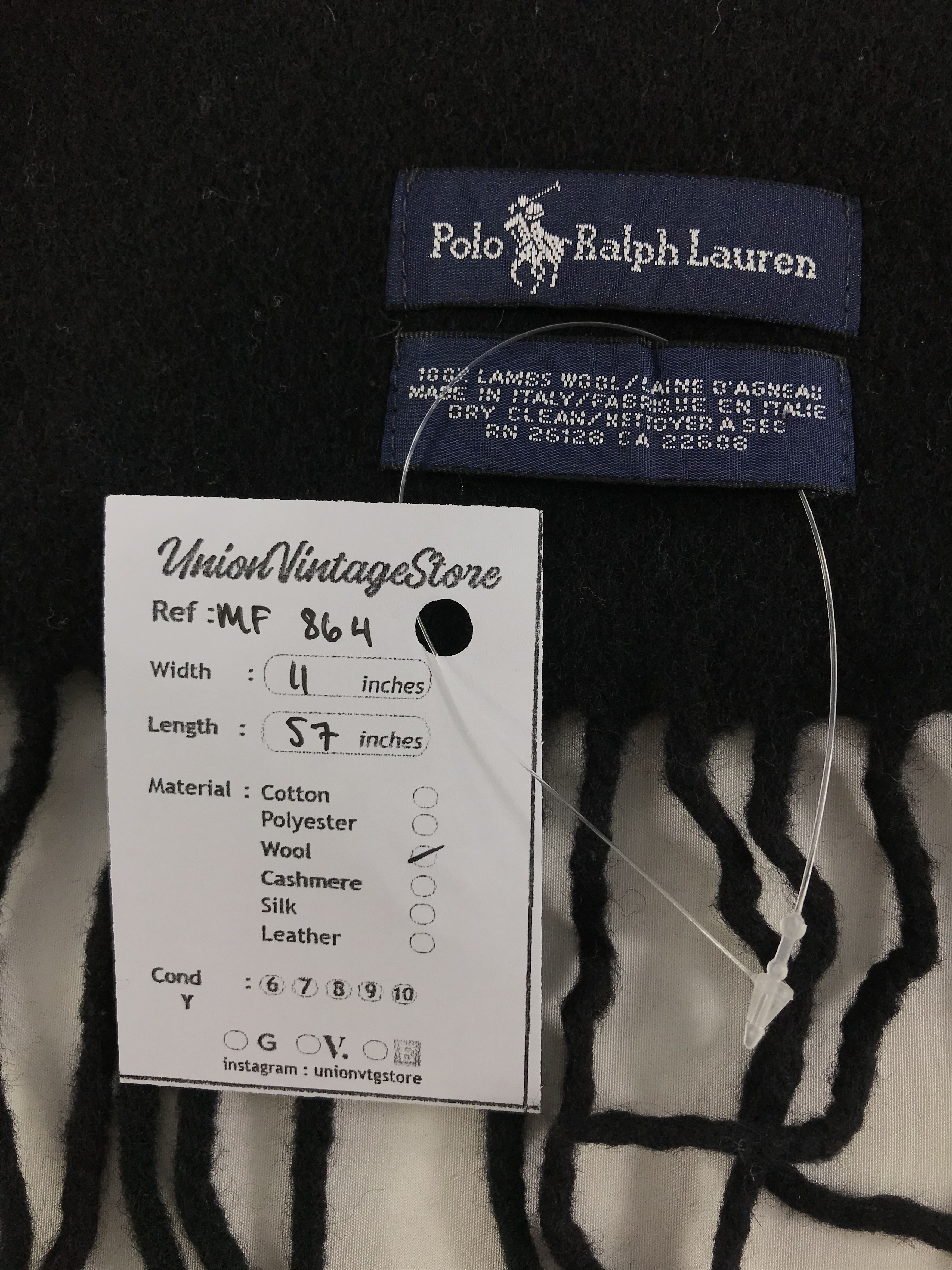 Polo Ralph Lauren Vintage Polo Ralph Lauren Scarf/Muffler/Neckwear MF864 Size ONE SIZE - 5 Thumbnail