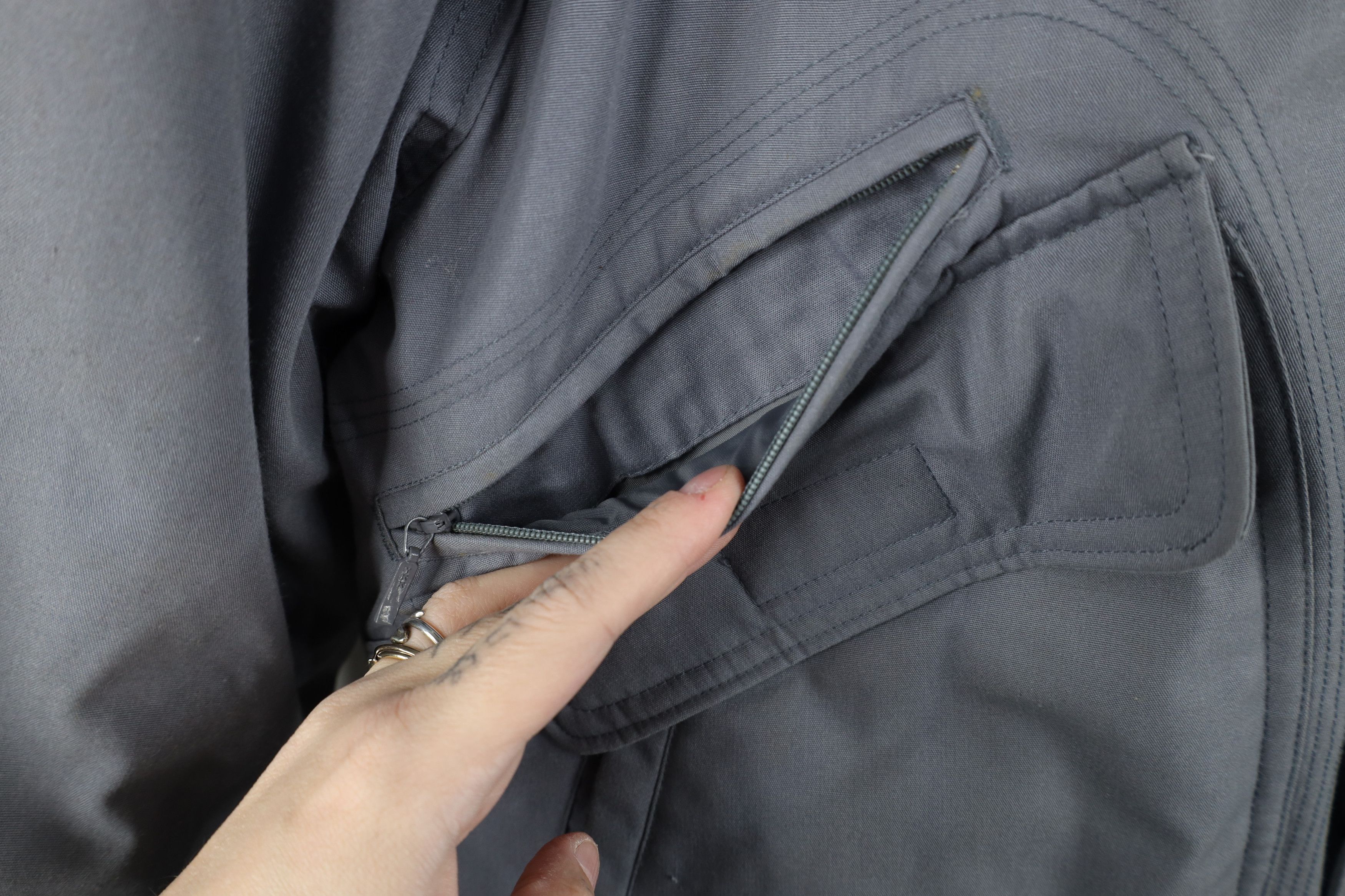 Vintage Vintage 70s 80s Streetwear Lined Down Feather Puffer Jacket Size US L / EU 52-54 / 3 - 8 Thumbnail