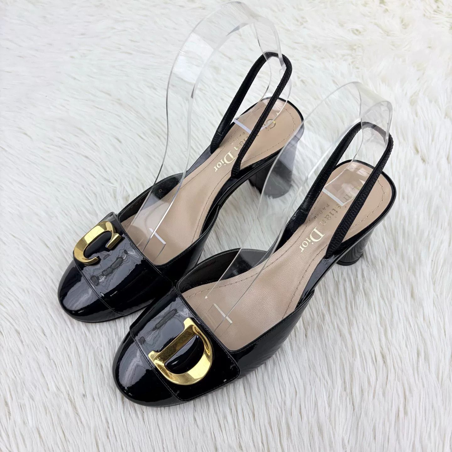 Dior Dior Black Patent Leather Mary Jane Shoes Size US 5.5 / IT 35.5 - 1 Thumbnail