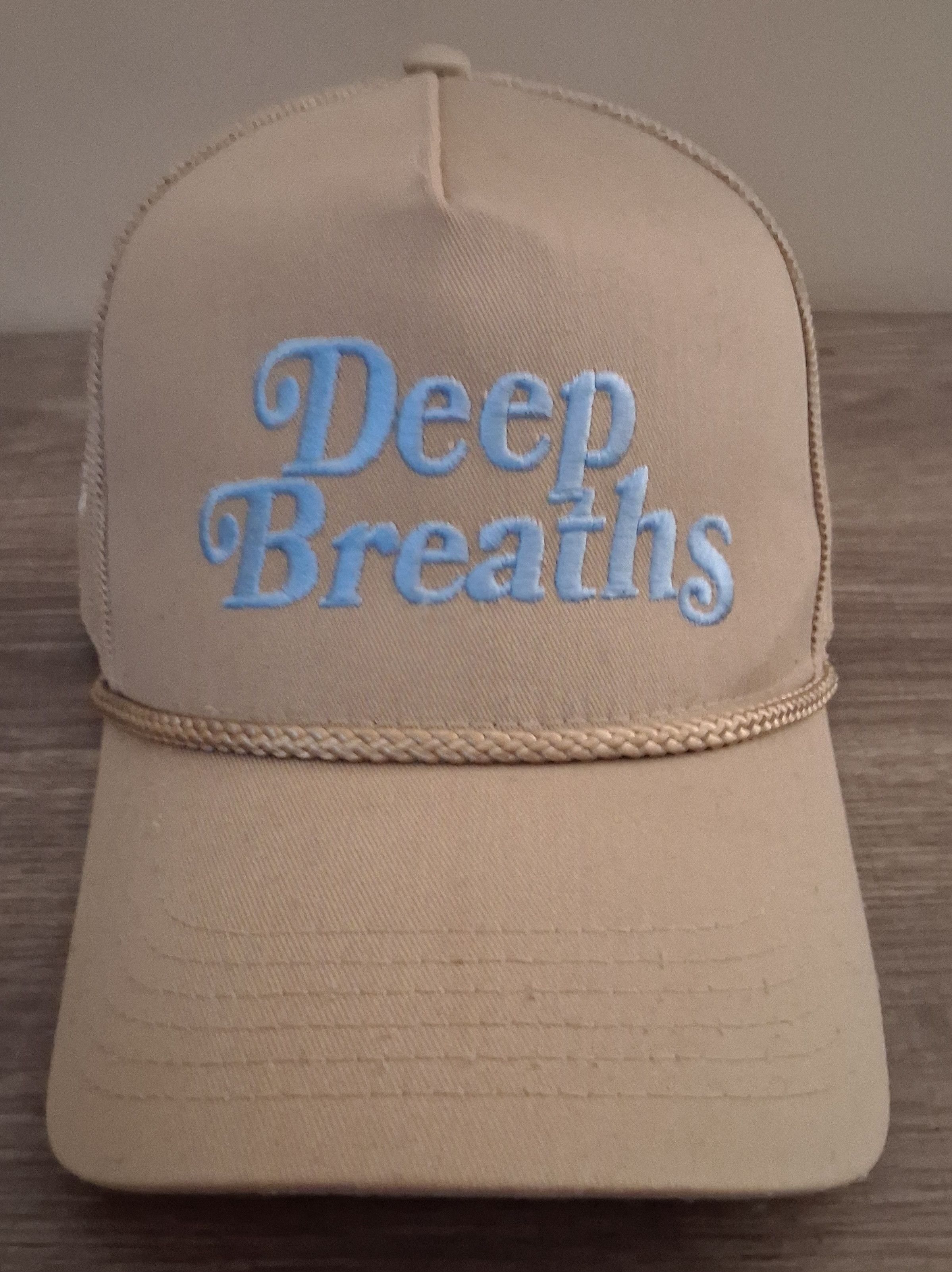 TAFT TAFT "DEEP BREATHS" Beige Trucker Hat Size ONE SIZE - 1 Thumbnail