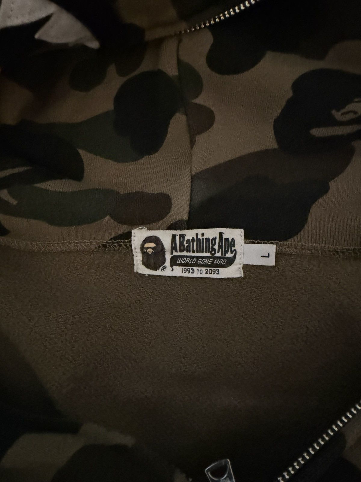 Bape Bape Ponr 1st Camo Full Zip Hoodie Size US L / EU 52-54 / 3 - 6 Thumbnail