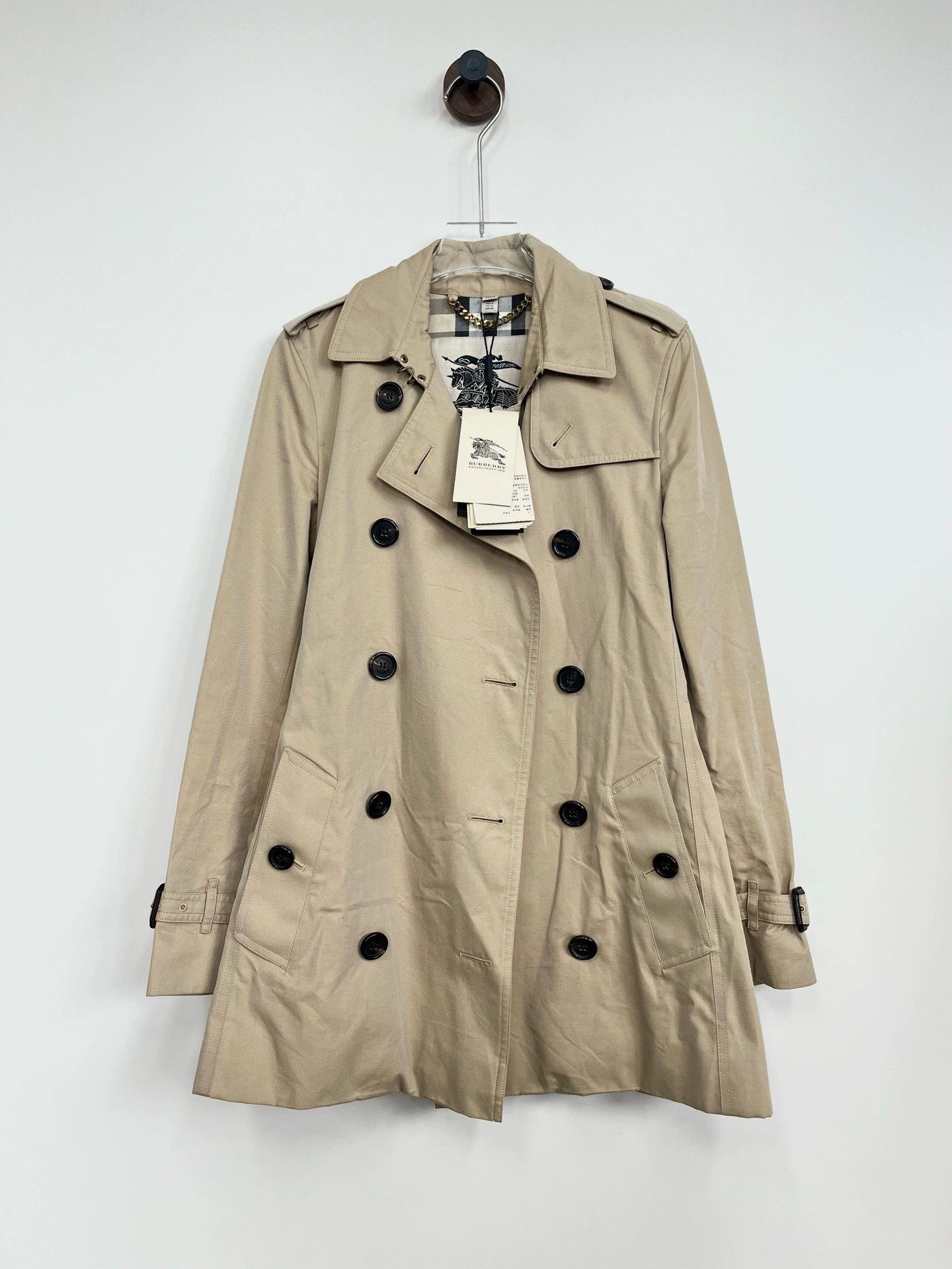Burberry Burberry Beige Double-Breasted Trench Coat Size US XS / EU 42 / 0 - 1 Thumbnail