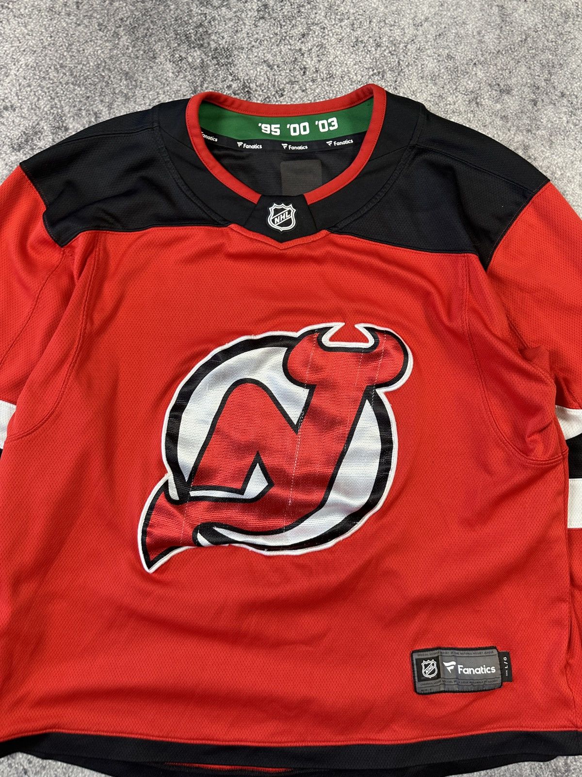 NHL New Jersey Devils Fanatics Hockey Jersey NHL L Usa Sport Size US L / EU 52-54 / 3 - 3 Thumbnail