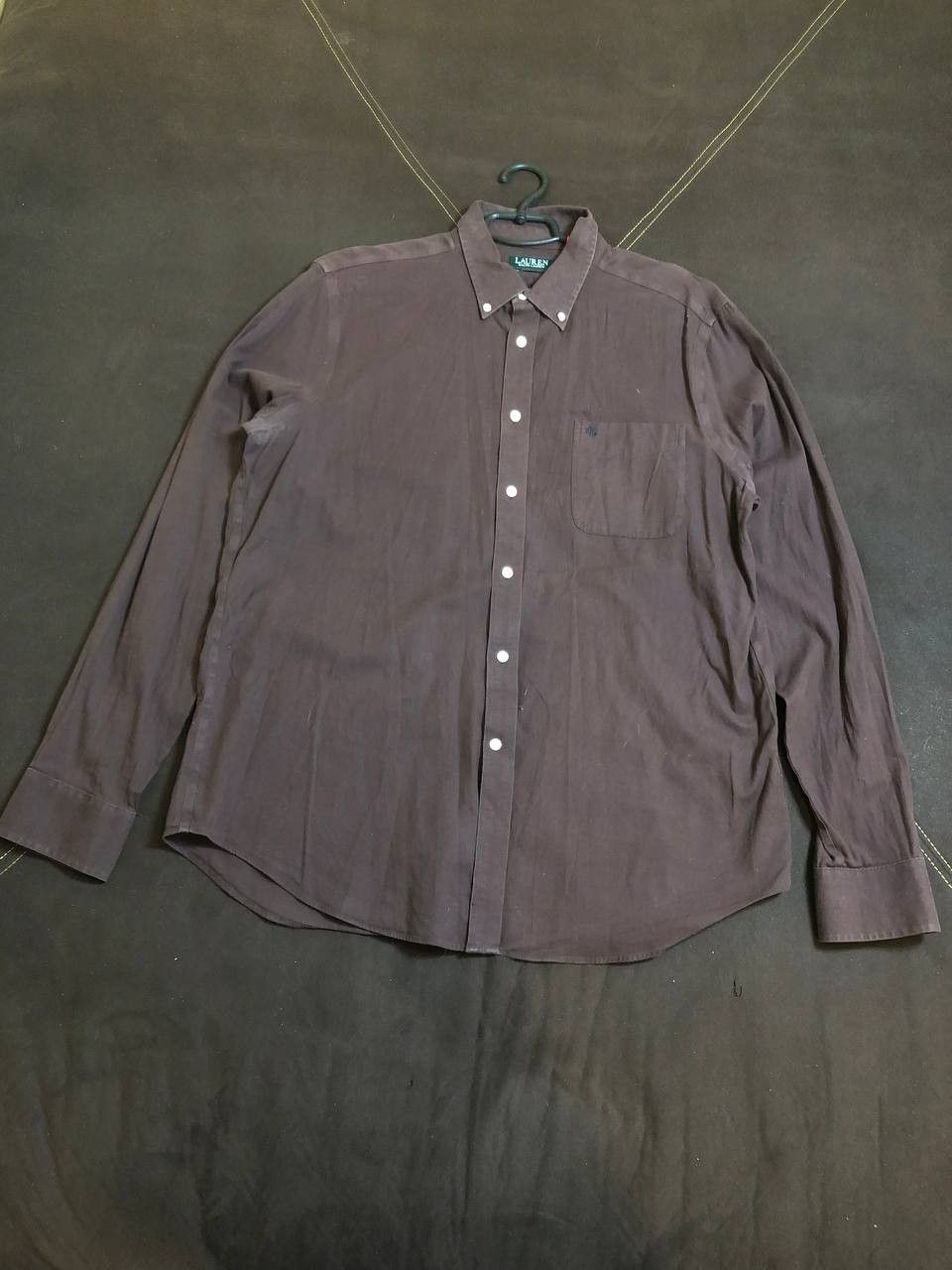 Polo Ralph Lauren Lauren Ralph Lauren Brown Military Utility Button Down Shirt Size US XL / EU 56 / 4 - 1 Thumbnail