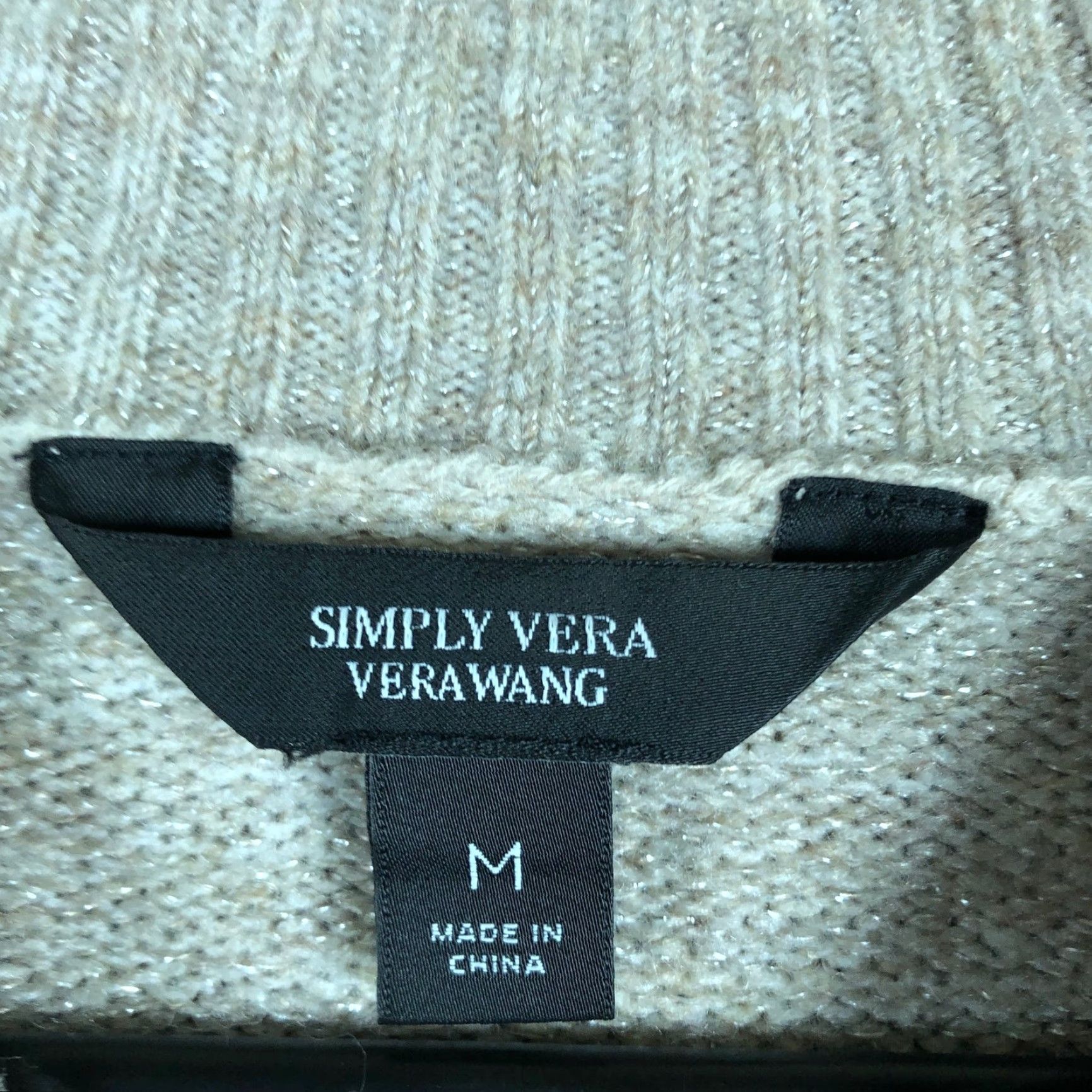 Vintage Vera Wang Womens Sweater Brown Cable Knit Mock Neck Pullover Soft Stretch M Size M / US 6-8 / IT 42-44 - 6 Thumbnail