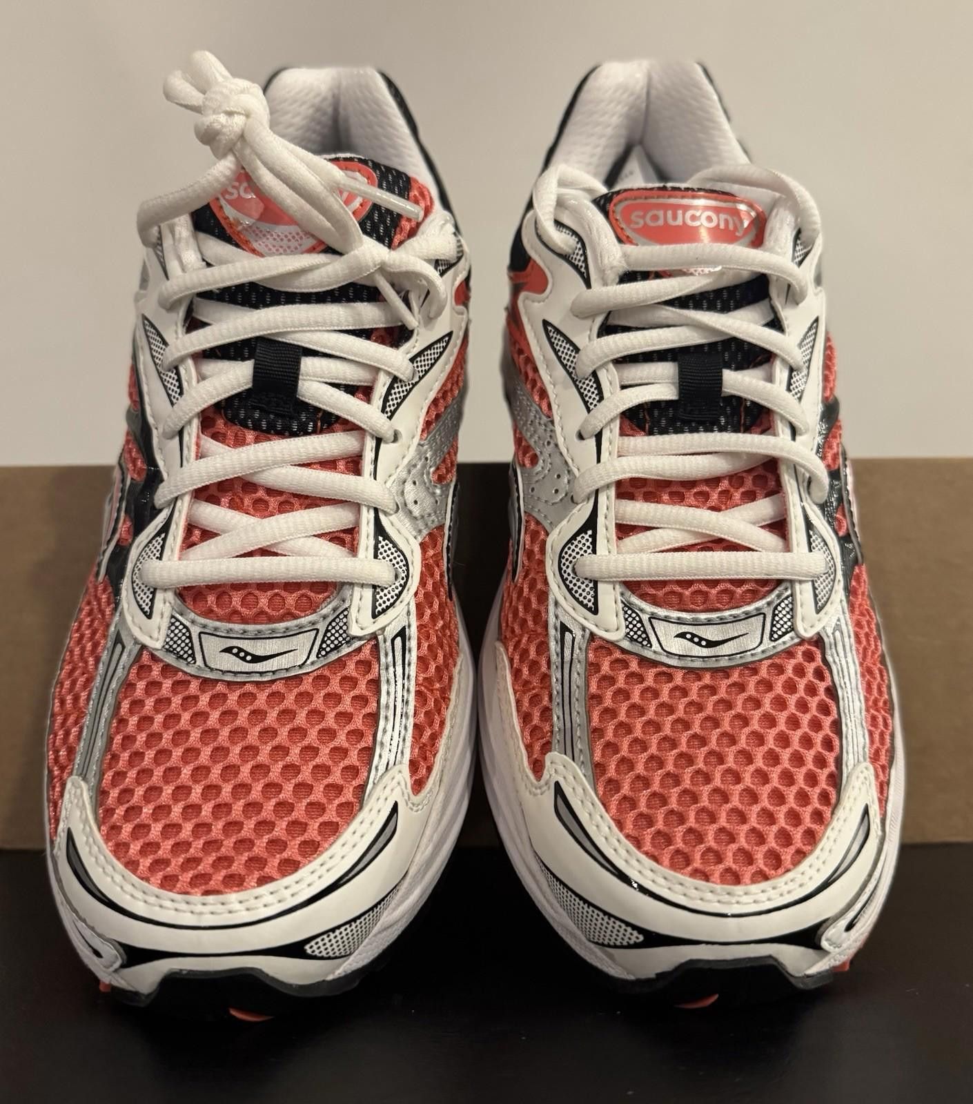 Saucony Saucony ProGrid Omni 9 Coral Silver White S70739-26 Men’s Size US 7.5 / EU 40-41 - 4 Thumbnail