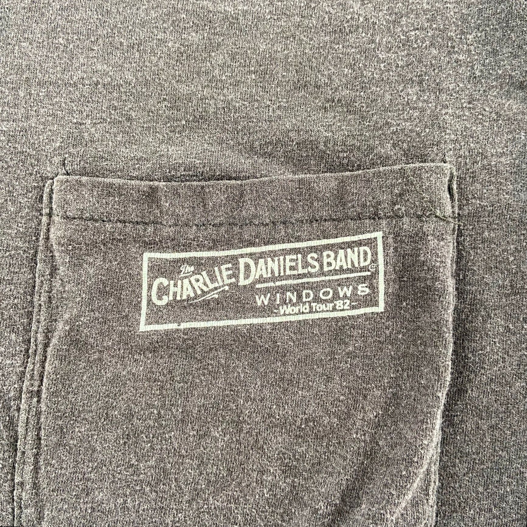 Vintage Vintage Charlie Daniels Band T-Shirt Adult Large Black 80s Music Band Merch Mens Size US L / EU 52-54 / 3 - 5 Thumbnail