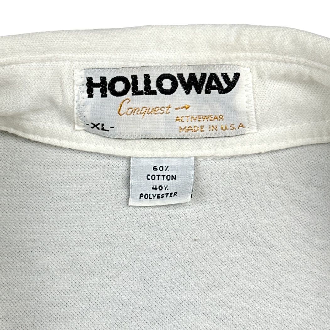 Holloway VINTAGE Holloway Polo Shirt Adult M White Off Road Sprints Cars 1980s USA Cotton Blend Pocket Men Size US M / EU 48-50 / 2 - 7 Thumbnail
