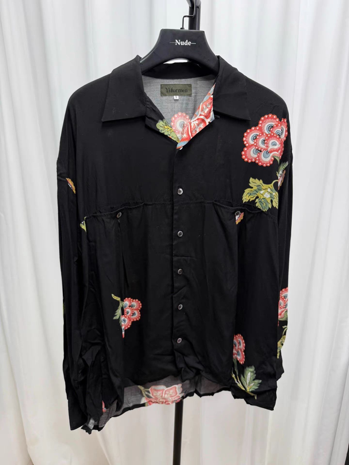 Yohji Yamamoto yohji yamamoto y's for men Flower Core Loose Shirt K20 Size US L / EU 52-54 / 3 - 1 Thumbnail