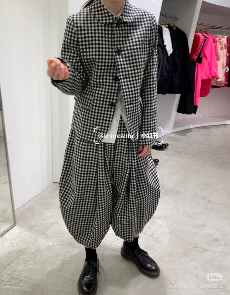 Comme des Garcons Comme Des Garcons Black and white plaid suit Size M / US 6-8 / IT 42-44 - 4 Thumbnail